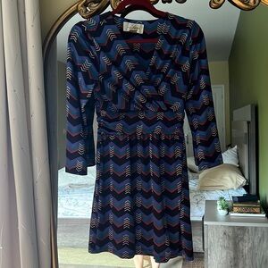 JB by Julie Brown | Dresses | Geometric Pink Wrap Dress | Poshmark